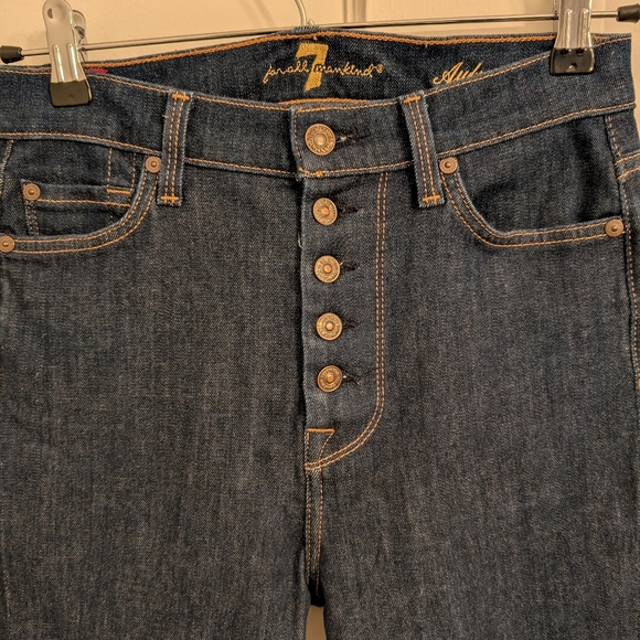 7 For All Mankind Aubrey Denim High Waisted Skinny jeans Size 26 - Picture 5 of 11